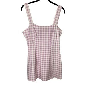 Sugar Thrillz At My Peak Gingham Bodycon Dress M NWT